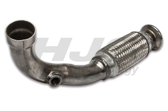 91 21 1657 HJS Exhaust pipes PEUGEOT after catalytic converter, with fastening material