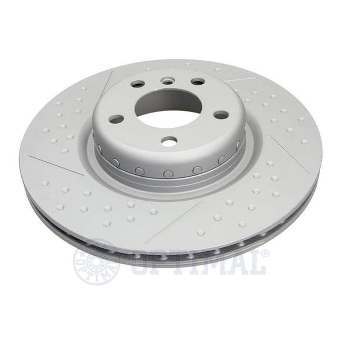 OPTIMAL BS-9348 Brake disc Rear Axle, 345x24mm, 5/6, internally vented, slotted/perforated, two-part brake disc