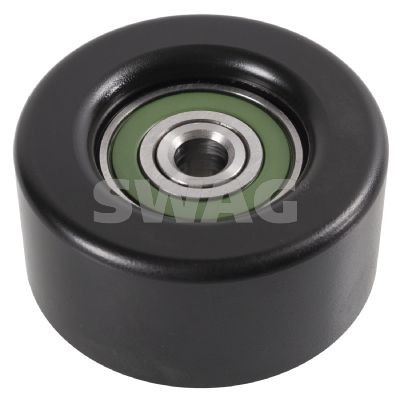 SWAG 82 10 3320 Deflection / guide pulley, v-ribbed belt NISSAN BLUEBIRD 1998 in original quality