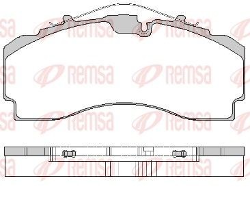 REMSA JCA 1704.00 Brake pad set Front Axle, prepared for wear indicator, with accessories