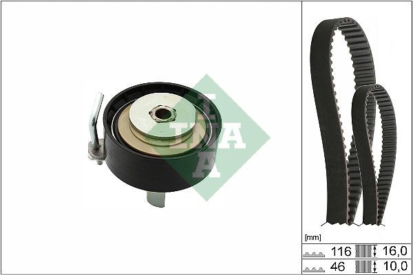 INA 530070010 Timing belt tensioner pulley 1765052