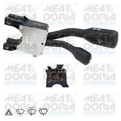MEAT & DORIA with wipe-wash function, with wipe interval function, with hazard warning light function Steering Column Switch 231022 buy
