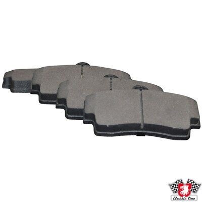JP GROUP 1663700210 Brake pad set CLASSIC, Rear Axle, excl. wear warning contact