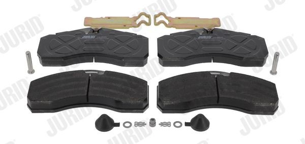 29253 JURID prepared for wear indicator, with accessories Height 1: 109,5mm, Height: 109,5mm, Width: 248mm, Thickness: 30mm Brake pads 2925305390 buy