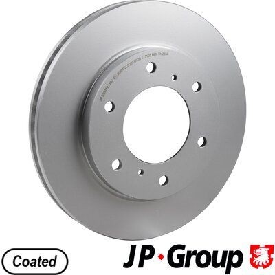 JP GROUP 3963101300 Brake disc Front Axle, 294x28mm, 6, internally vented, Coated