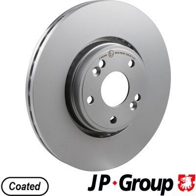 JP GROUP 4363100600 Brake disc Front Axle, 300x26mm, 5, Vented, Coated