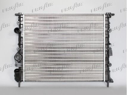FRIGAIR 0109.9079 Engine radiator Aluminium, Plastic, Aluminium, 430 x 380 x 20 mm, Mechanically jointed cooling fins