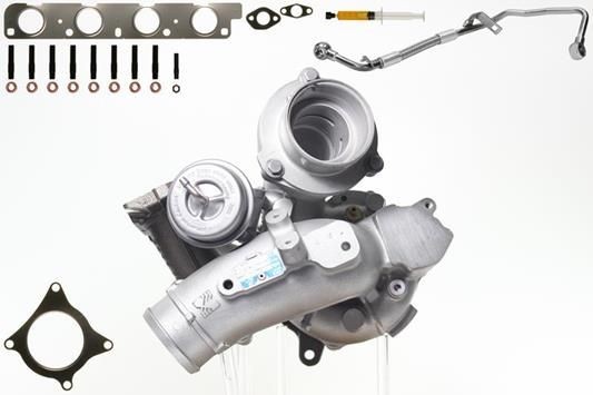 ALANKO 11900126 Turbo Exhaust Turbocharger, Engine, with attachment material, Incl. Gasket Set, with oil pipe