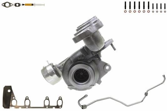 ALANKO 11900162 Turbo Exhaust Turbocharger, Engine, with attachment material, Incl. Gasket Set, with oil pipe