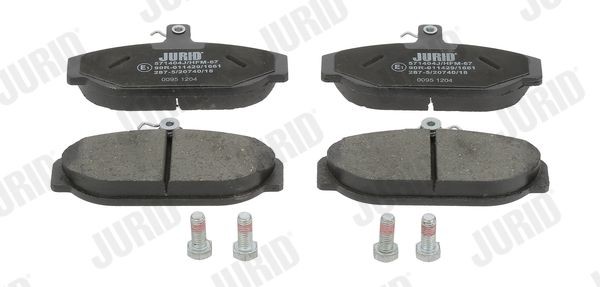 20740 JURID not prepared for wear indicator, with accessories Height 1: 65mm, Height: 65mm, Width: 125mm, Thickness: 16,6mm Brake pads 571404J buy