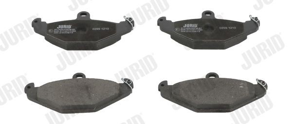 571425J JURID Brake pad set DODGE not prepared for wear indicator, without accessories