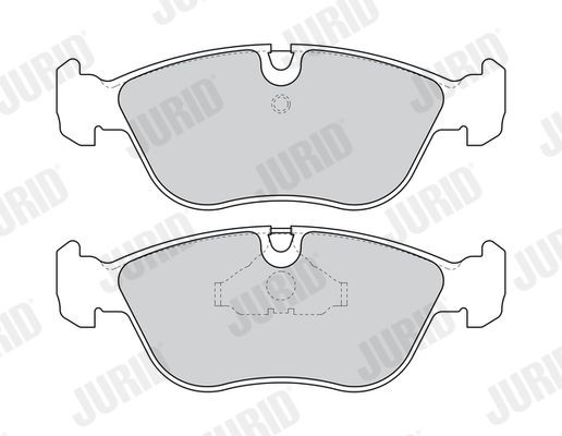 JURID 571457J Brake pad set prepared for wear indicator, without accessories