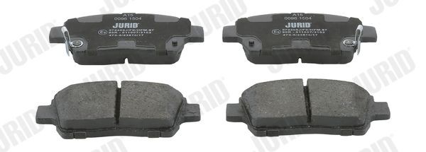 JURID 572405J Brake pad set with acoustic wear warning, without accessories