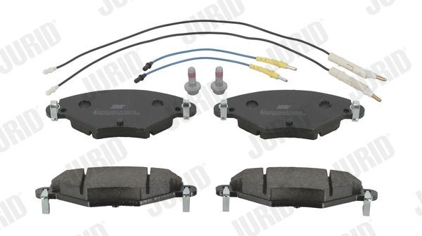 JURID 573027J Brake pad set with acoustic wear warning, without accessories