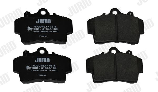 JURID Brake pad kit 573043J for PORSCHE BOXSTER, 911, CAYMAN