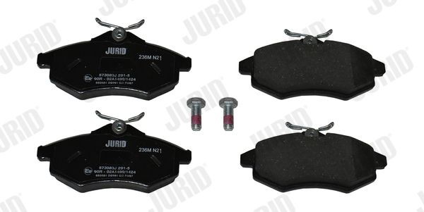 JURID Brake pad kit 573083J for CITROЁN C3, C2