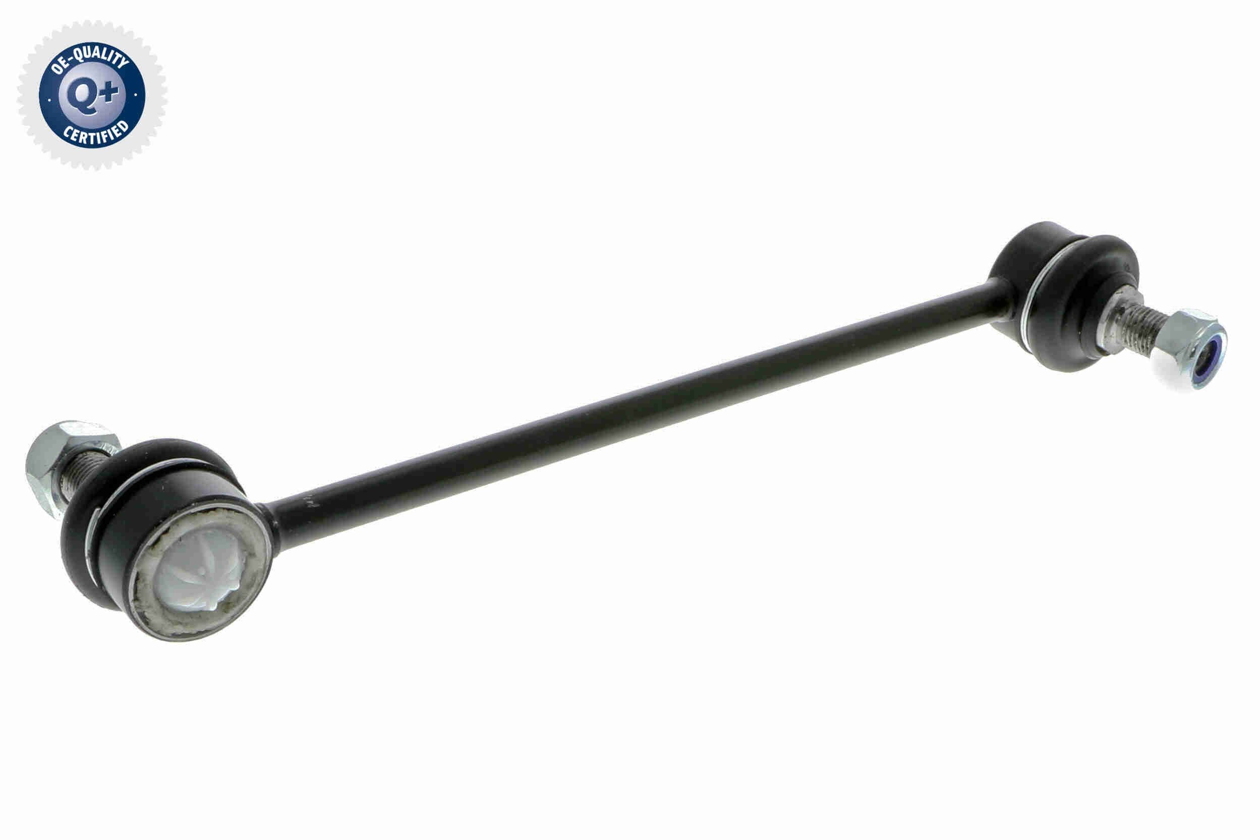 ACKOJA A53-1145 Anti-roll bar link Front Axle, 241mm, M12 x 1,25 , black