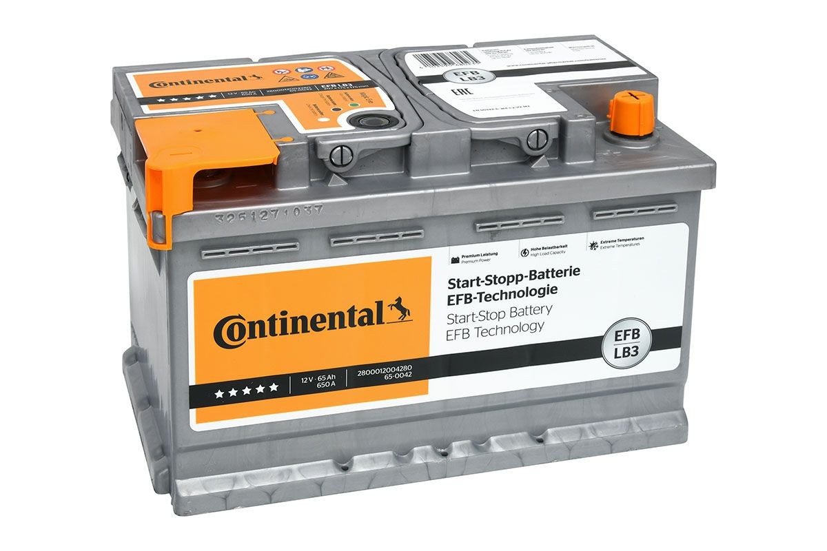 Continental 2800012004280 Start-Stop Batterie 12V 65Ah 650A B13