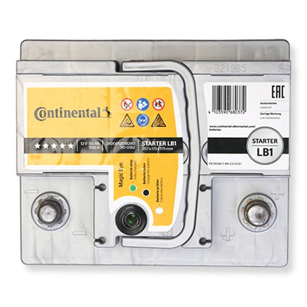 Continental 2800012026280 Starter Batterie 12V 100Ah 900A B13 Batterie  plomb-calcium (Pb/Ca), Batterie au plomb