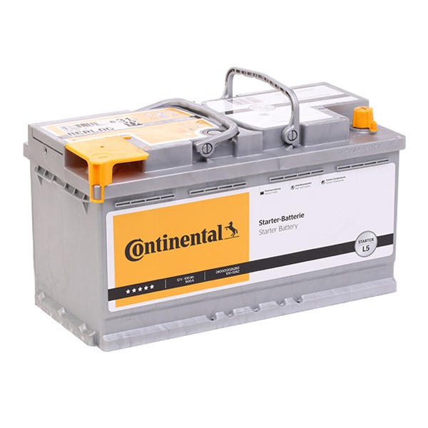 Continental Starter Batterie 2800012019280 12V 55Ah 540A B13 Blei-Kalzium- Batterie (Pb/Ca), Bleiakkumulator 2800012019280