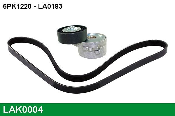 LA0183 LUCAS LAK0004 V-Ribbed Belt Set 1612351680