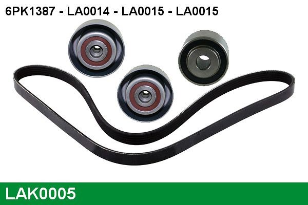 LA0014 LUCAS LAK0005 Deflection / Guide Pulley, v-ribbed belt 5751-62