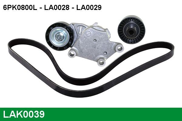 LUCAS LAK0039 Deflection / Guide Pulley, v-ribbed belt 5751.88