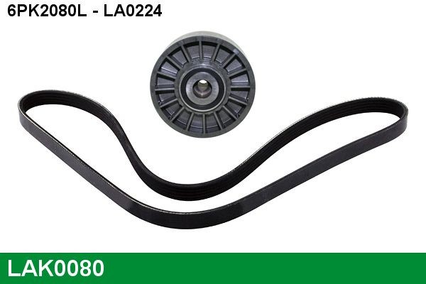 Great value for money - LUCAS V-Ribbed Belt Set LAK0080