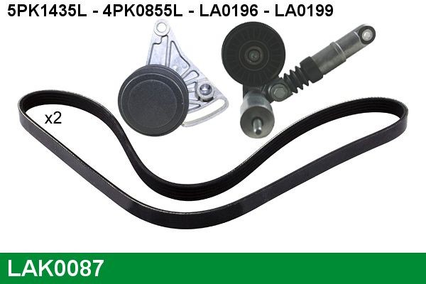Audi A4 Ribbed belt 13519720 LUCAS LAK0087 online buy