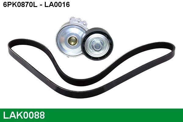 6PK0870L LUCAS Serpentine belt kit LAK0088 buy