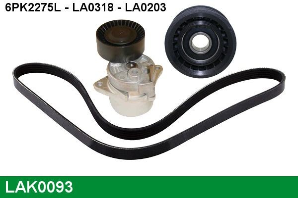 6PK2275L LUCAS LAK0093 Poly v-belt kit W210 E 200 CDI 2.2 116 hp Diesel 1999 price
