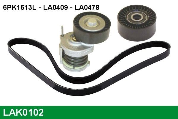 V-ribbed belt kit LUCAS - LAK0102