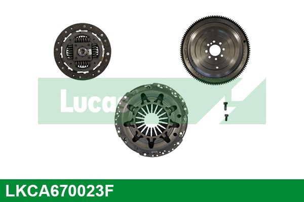 Original LUCAS Clutch and flywheel kit LKCA670023F for OPEL CORSA