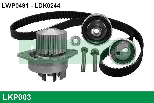 LUCAS LKP003 Water pump and timing belt kit PEE 002710 EVA