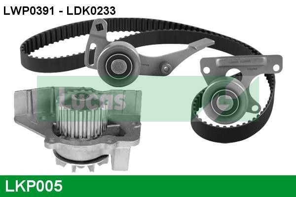 LDWP0391 LUCAS LKP005 Timing belt kit with water pump Suzuki Grand Vitara FT 2.0 HDI 110 16V 4x4 109 hp Diesel 2005 price