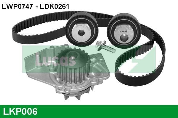 LUCAS LKP006 Water pump and timing belt kit PEUGEOT experience and price