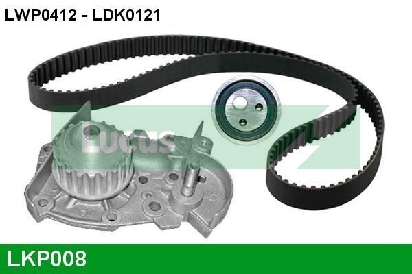 LUCAS LKP008 Timing belt kit with water pump Renault 19 I 1.4 80 hp Petrol 1991 price