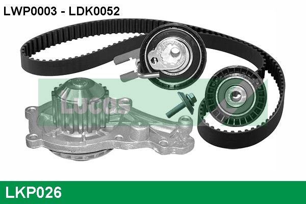 LDWP0003 LUCAS LKP026 Water pump and timing belt kit 1 446 647