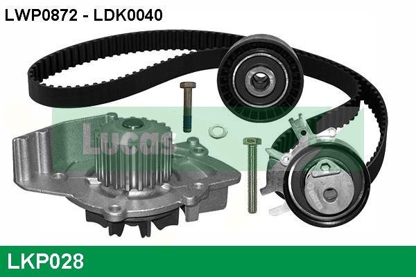 LUCAS LKP028 Water pump and timing belt kit 3M5Q6 K288 AA