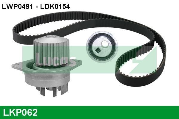 LUCAS LKP062 Water pump and timing belt kit PEE002710EVA