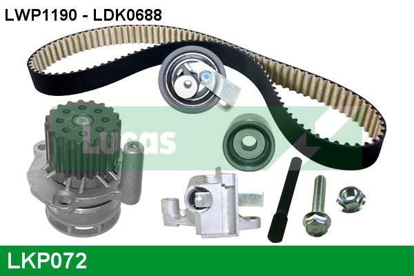 LKP072 LUCAS Cambelt kit FORD with PTFE (polytetrafluoroethylene), Number of Teeth: 120, Width: 30 mm