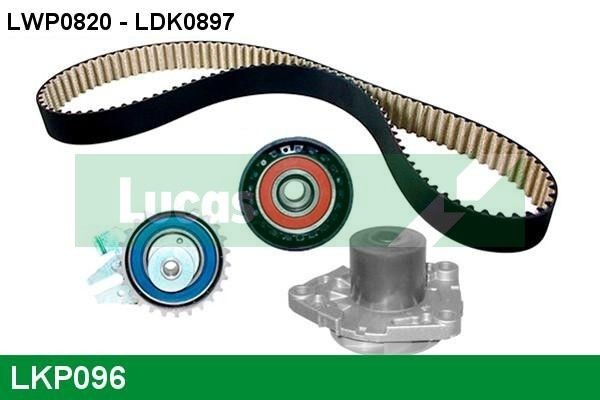 LUCAS LKP096 Water pump and timing belt kit 6000629056