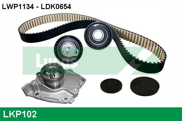 LDWP1134 LUCAS LKP102 Water pump and timing belt kit 8200542739