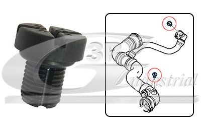3RG 80162 Breather Screw / -valve, radiator 0141325