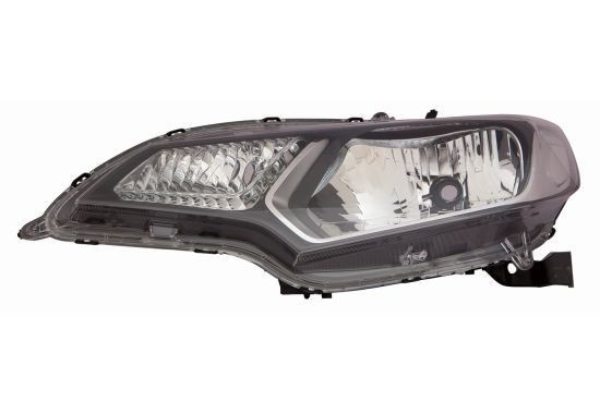 ABAKUS 217-1186L-LDEM2 Headlight Left, HB2, WY21W, W5W, without bulb holder, without motor for headlamp levelling, WX3x16d