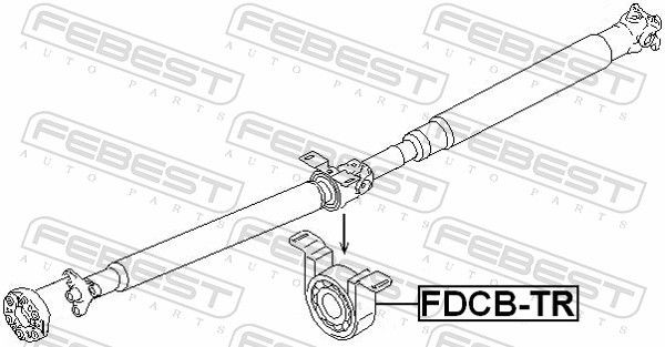 FDCBTR Bearing, propshaft centre bearing FEBEST FDCB-TR review and test