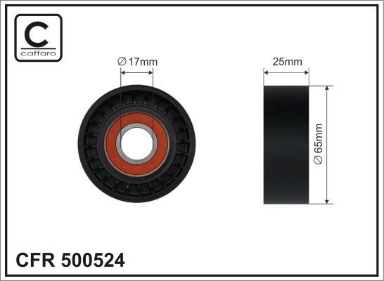 Audi A1 Belt tensioner pulley 13529167 CAFFARO 500524 online buy
