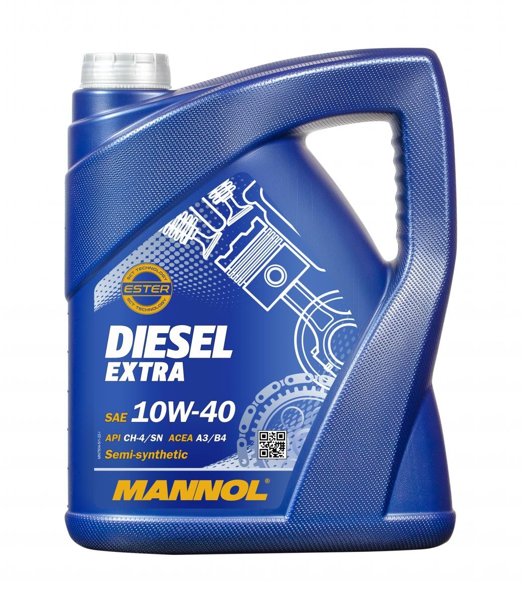 Buy Engine oil MANNOL diesel MN7504-5 DIESEL EXTRA 10W-40, 5l, Part Synthetic Oil