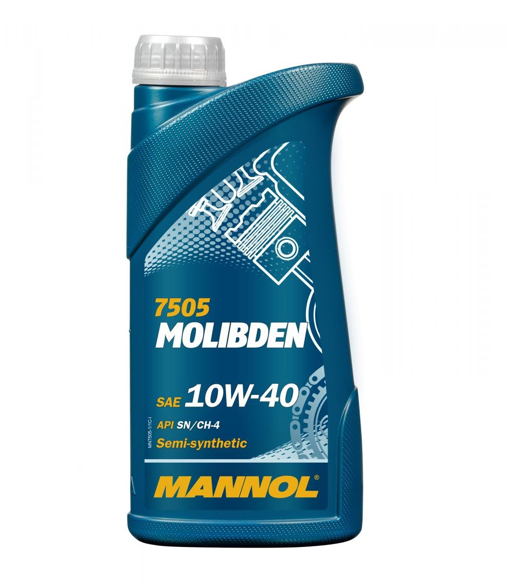 MANNOL MOLIBDEN MN7505-1 Engine oil 10W-40, 1l, Part Synthetic Oil