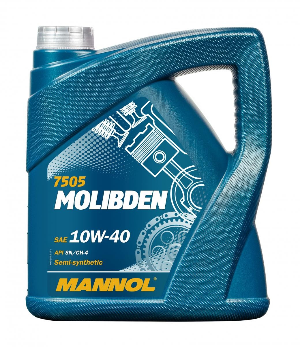 MANNOL MOLIBDEN MN7505-4 Engine oil 10W-40, 4l, Part Synthetic Oil